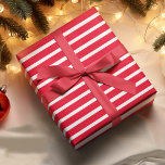 Modern Red Rand Jul Wrapping Papper Presentpapper<br><div class="desc">Modern Red Rand Jul Wrapping Papper</div>