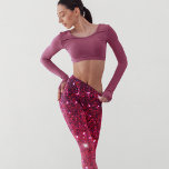 Modern Red & Rosa Glitter Sparkles Gift Leggings<br><div class="desc">Modern Red & Rosa Glitter Sparkles Gift</div>