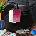 Modern Red & Rosa Glitter Sparkles Namn Bagagebricka<br><div class="desc">Vi presenterar vår sensationella produkt: Modern Red & Rosa Glitter Sparkles! Lägg till en gnutta glamor och pizzazz i ditt liv med dessa mesmarsande glitter-gnistor, designade för att fånga och blända alla som ljugit ögon på dem. Oavsett om du är tittar att lägga till dina personliga tillhörigheter, skapa fantastiska hantverk...</div>