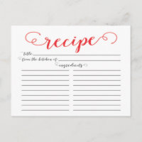 Modern Red Script Möhippa Recification Cards