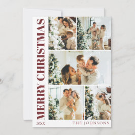 Modern Red Snyggt-Helgdag - julkort