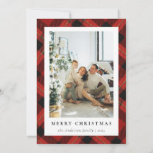 Modern Red Tartan Play & Family Photo-jul