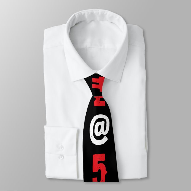 Modern red white black lettering Fashionable  Slips (Bunden)