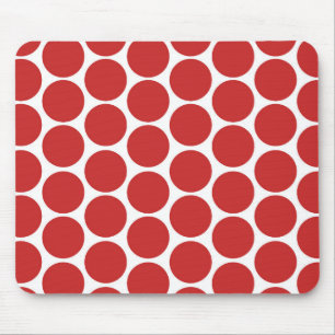 MODERN RED, WHITE POLKA DOTS MUSMATTA