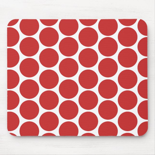 MODERN RED, WHITE POLKA DOTS MUSMATTA (Framsidan)