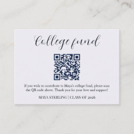 Modern Redaktionell Handskrift College Fond Examen Tilläggskort