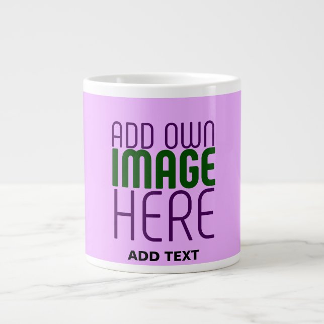 MODERN REDIGERBAR ENKEL MAUVE IMAGE TEXT-MALL JUMBO MUGG (Framsidan)
