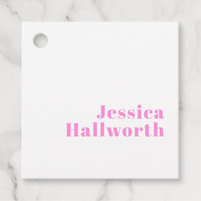 Modern redigerbar Namn eller förnamn och efternamn Gåvor Etiketter (Framsida)