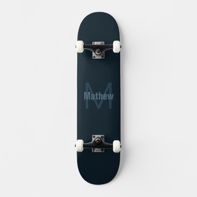Modern redigerbar Namn Mini Skateboard Bräda 18,5 Cm (Framsida)