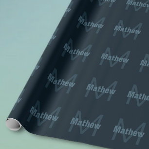 Modern redigerbar Namn Presentpapper
