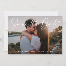 Modern redigerbar QR-kod för foto | Spara datumkor Inbjudningar