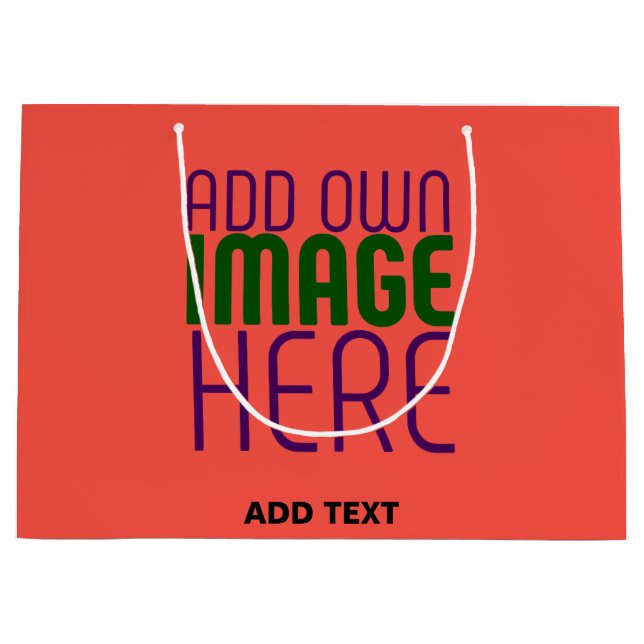 MODERN REDIGERBAR RÖD ORANGE BILD TEXTMALL (Framsidan)