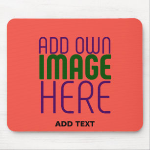 MODERN REDIGERBAR RÖD ORANGE BILD TEXTMALL MUSMATTA