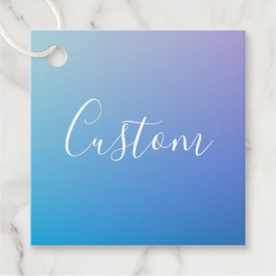 Modern redigerbar skriptskrivning   Colorful Ombre Gåvor Etiketter