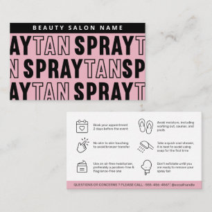 Modern redigerbart kort om inte spray Tan-eftervå