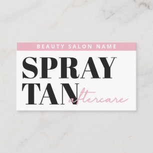 Modern redigerbart kort om inte spray Tan-eftervå