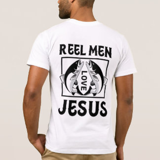 Modern "Reel Manar Kärlek Jesus" T-Shirt Design