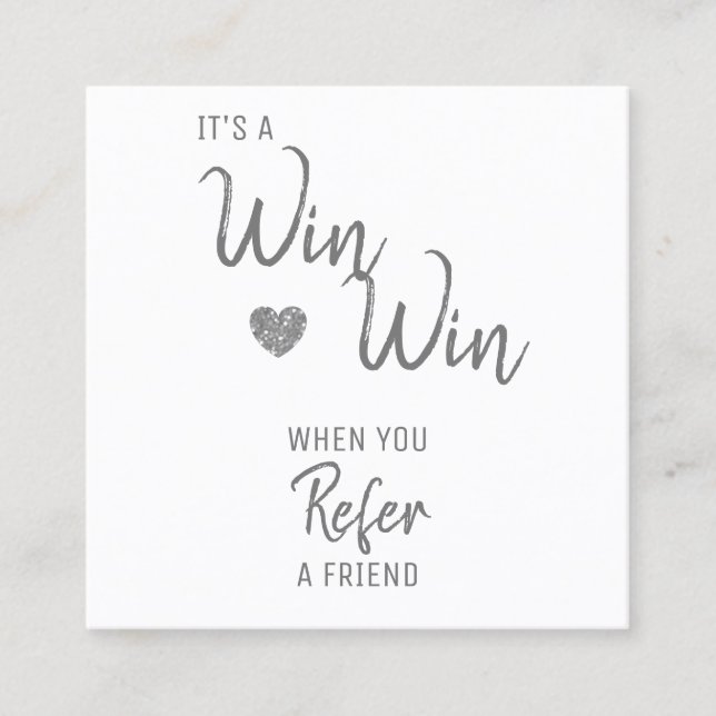 Modern referens ett vänskapskort rabattkort (Framsida)