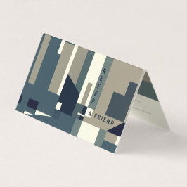 Modern referenskort visitkort