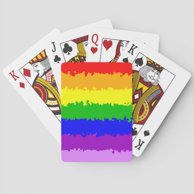 Modern regnbåge casinokort (Baksidan)