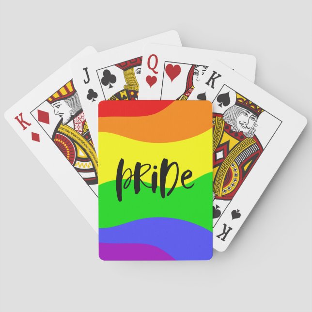 Modern regnbåge i Pridet Casinokort (Baksidan)