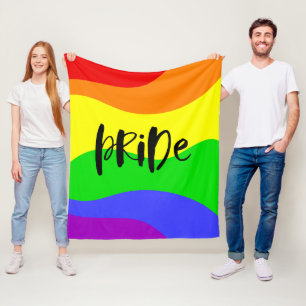 Modern regnbåge i Pridet Fleecefilt