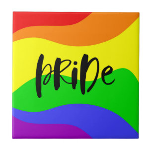 Modern regnbåge i Pridet Kakelplatta