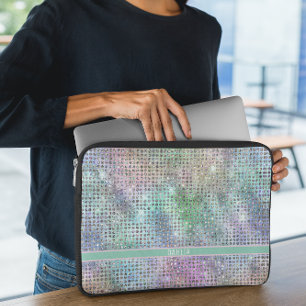 Modern regnbåge Sparkles Laptop Fodral