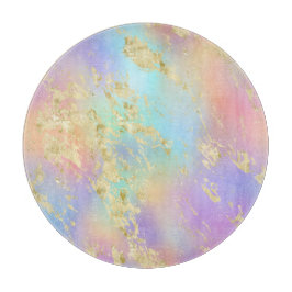 Modern regnbågsgradient och Guld Marble Mönster