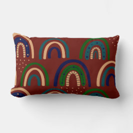Modern regnbågskudde lumbarkudde