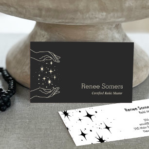Modern Reiki Master Energy Massage Visitkort