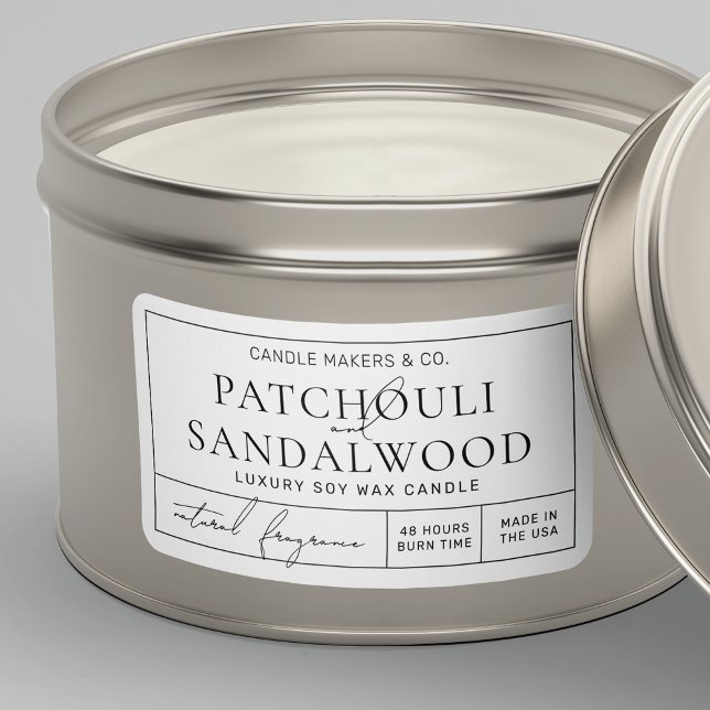 Modern rektangulär ljustonsetikett för Stil vid po Adressetikett (Small rectangle product label in minimalist apothecary style - great for jars or tins *verify size*)