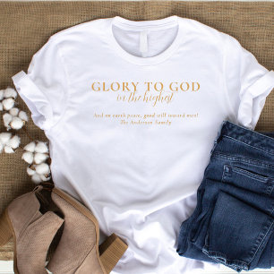 Modern Religiösa Christian Faith Baserad Guld Whit T Shirt