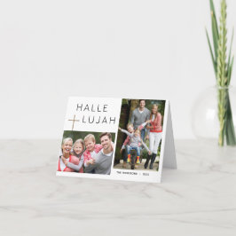 Modern Religiösa Halleluja julfoto Inbjudan