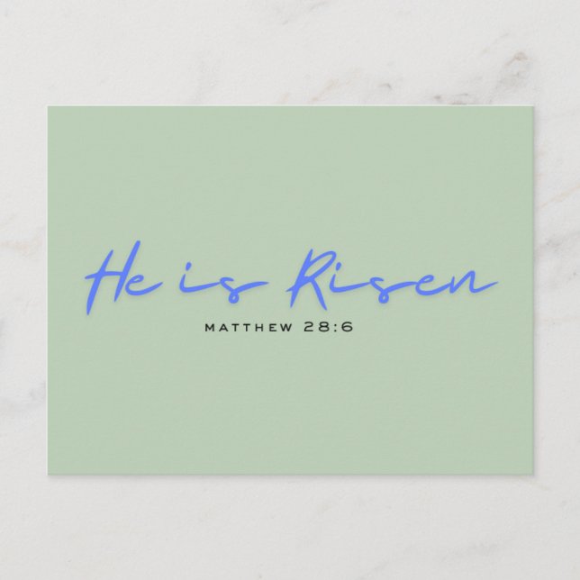 Modern religiösa påsk-kort vykort (Framsida)