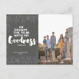 Modern Religiösa Scripting Photo Year in Review Helg Vykort