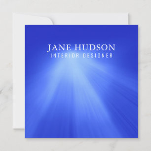 Modern ren elegant design blå enfärgad lyxig inbjudningar