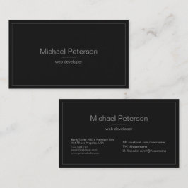 Modern ren, enkel, minimalistisk Professionell sva Visitkort