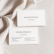 Modern ren, enkel, minimalistisk Professionell vit