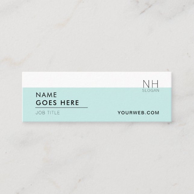 Modern ren mini- visitkort som kan användas till (Framsida)