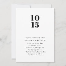 Modern Ren Minimalistisk Bröllop | Foto + QR-kod