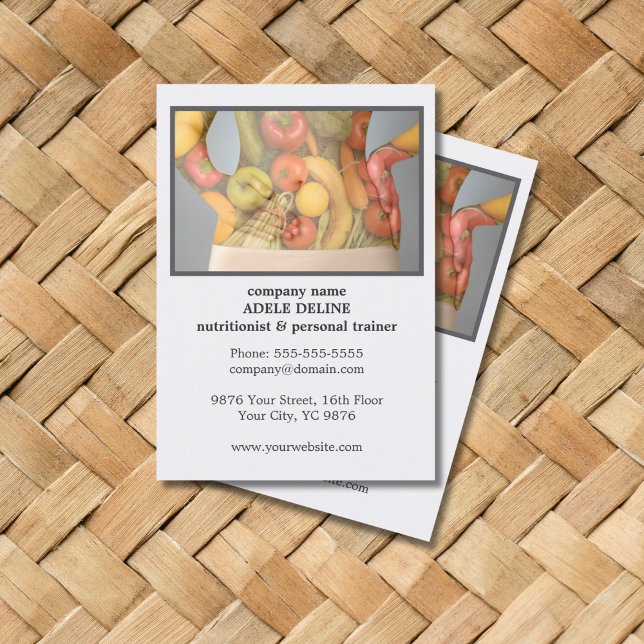 Modern ren och ren kroppsnutritionist, personlig t visitkort (Skapare uppladdad)