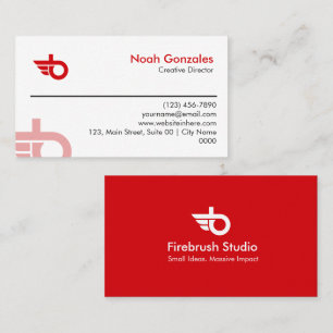 Modern Ren Professional Minimalistisk Kreativ Stud Visitkort