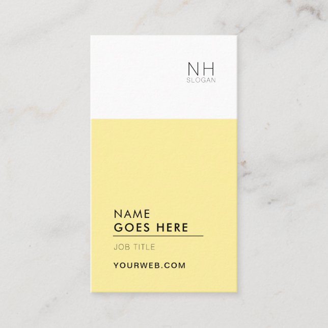 Modern ren vertikal visitkort som kan användas (Framsida)