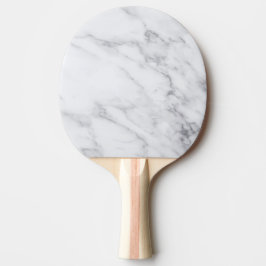 Modern Ren Vit Marmor Stens Enkel Design Pingisracket