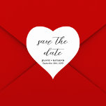 Modern rensning Spara datumet Bröllop-meddelande Hjärtformat Klistermärke<br><div class="desc">Vi presenterar vår "Modern Clean Save the Date Bröllop Announcement Heart Sticker", där enkelhet möter hjärtlig charm. Med sin eleganta utformning och den förestående hjärtformen är detta klistermärke ett uttryck för det moderna romantik. Dess rena linjer och underskattade elegans gör det till ett mångsidigt tillägg till alla bröllop-teman. Det som...</div>