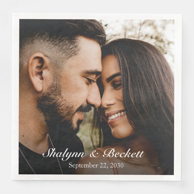 Modern repetitionsfoto pappersservett (Framsida)