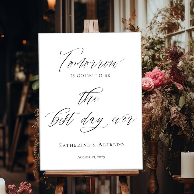 Modern repetitionsmiddag kvällen före välkomnandet poster (Skapare uppladdad)