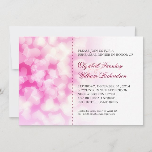 Modern repetitionsmiddagsinbjudan inbjudningar (Framsida)