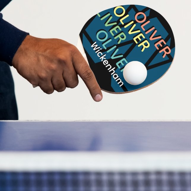 Modern replikerad Monogram för Färg Namn Pingisracket (Insitu)